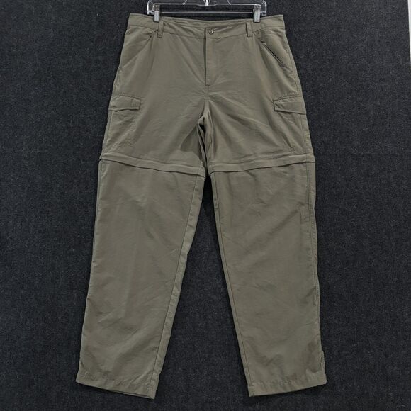 Columbia Aruba III Convertible Pants Women's Large Olive Green Cargo Omni-Shade - Picture 1 of 13
